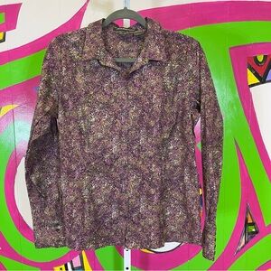 Eddie Bauer, Stretch Wrinkle Resistant Long Sleeve Button Up Shirt. Size Large.